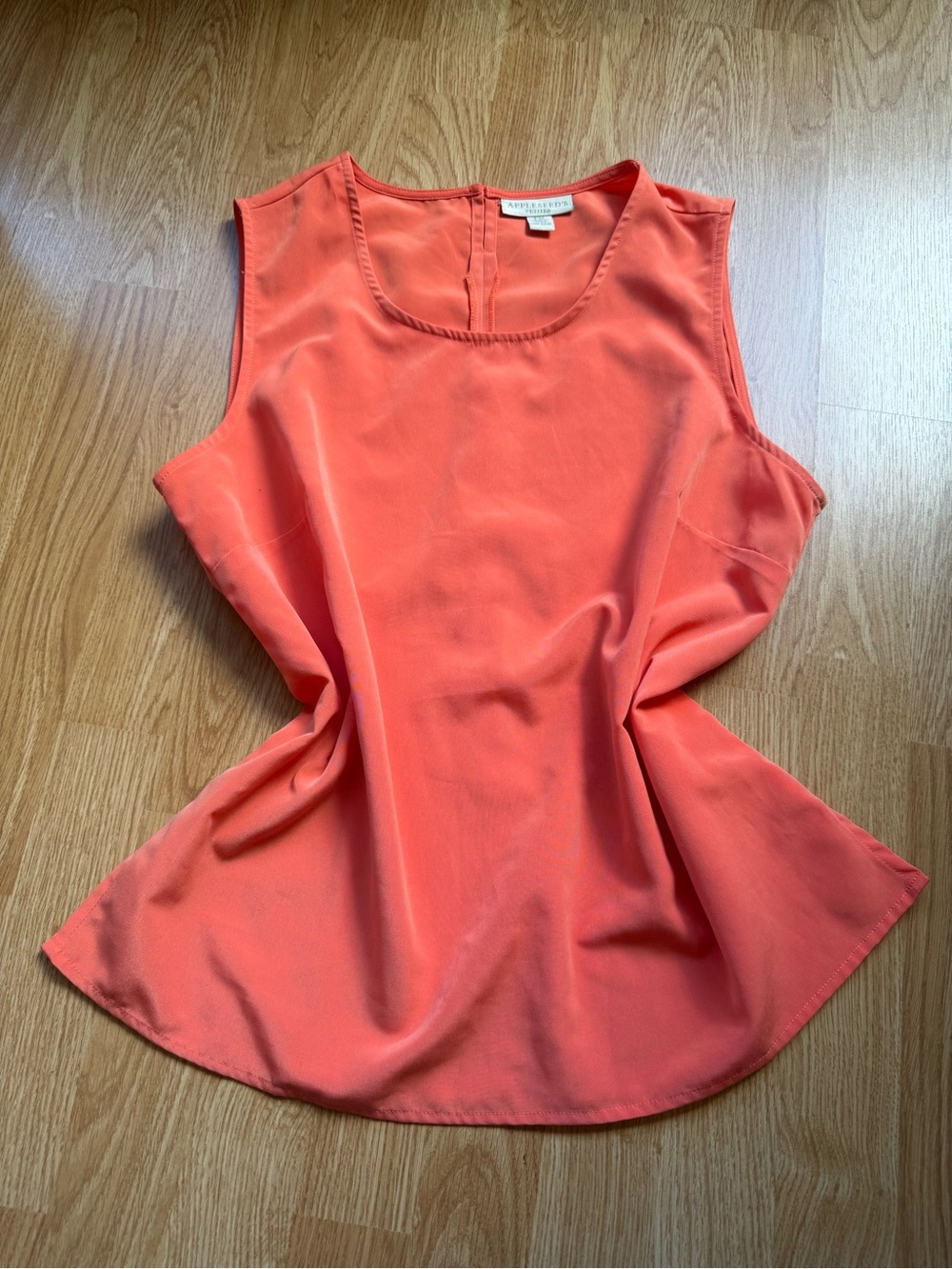 Appleseed's Coral Sleeveless Scoop Neck Camisole